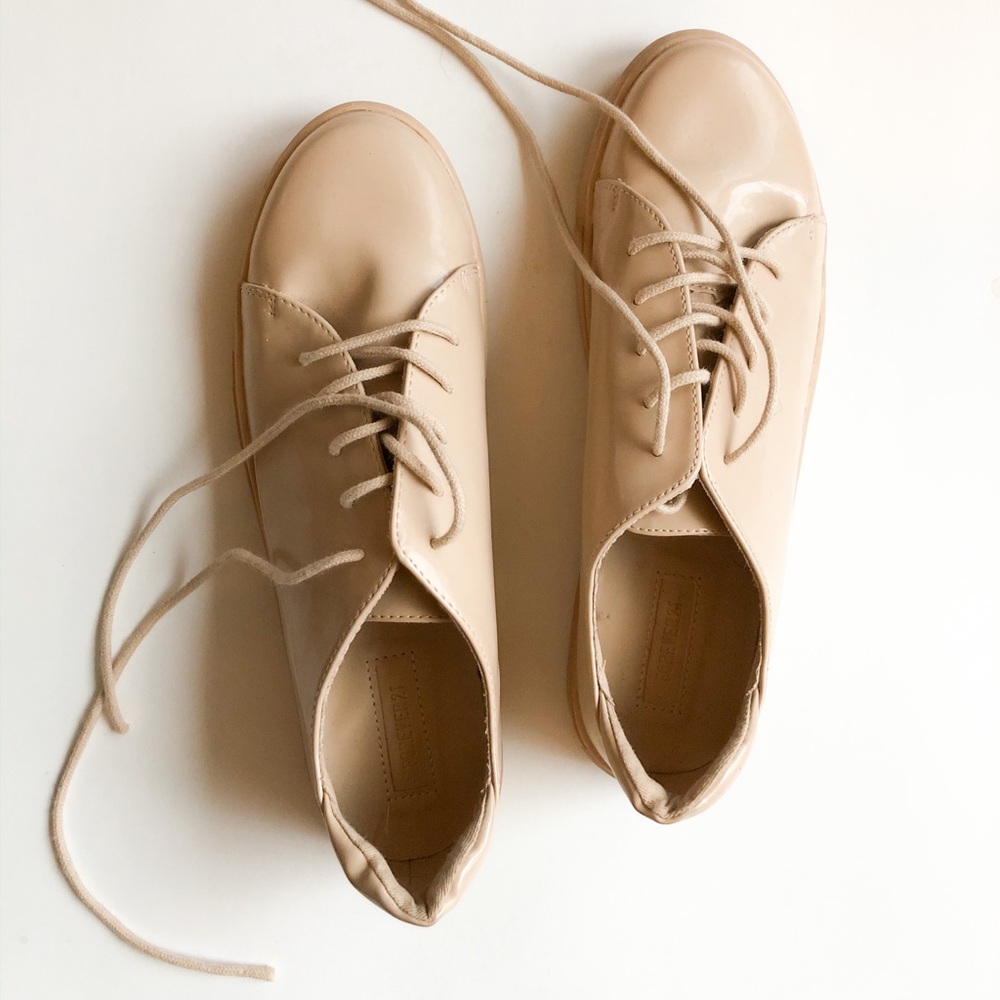 Pale Glossy Pink Sneakers, Size 8